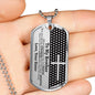 To My Brother (From Your Sister) Dog Tag Necklace - Love You This Much