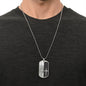 To My Brother (From Your Sister) Dog Tag Necklace - Love You This Much