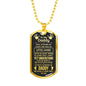 To My Daddy (Little Hand) Dog Tag Necklace - Love You This Much