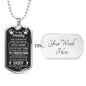 To My Daddy (Little Hand) Dog Tag Necklace - Love You This Much