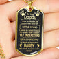 To My Daddy (Little Hand) Dog Tag Necklace - Love You This Much