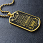 To My Daddy (Little Hand) Dog Tag Necklace - Love You This Much