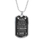 To My Daddy (Little Hand) Dog Tag Necklace - Love You This Much