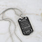 To My Daddy (Little Hand) Dog Tag Necklace - Love You This Much