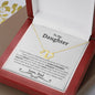 To My Daughter (Love Dad) Solid Gold Necklace - Love You This Much