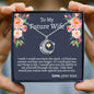 To My Future Wife Moon & Back Necklace - Love You This Much