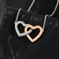 To My Granddaughter 'Butterfly" Interlocking Hearts Necklace - Love You This Much