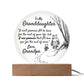 To My Granddaughter - Love Grandpa - Beautiful Acrylic Gift Set - Love You This Much