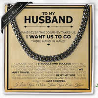 Thumbnail for To My Husband Classic 7mm Cuban Necklace - Love You This Much