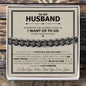 To My Husband Cuban Bracelet - Love You This Much