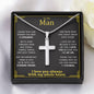 To My Man Challenge Normal Cross Necklace - Love You This Much