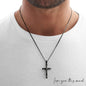 To My Man Cross Necklace - Love You This Much