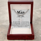 To My Man Cuban Cross Necklace - Love You This Much