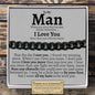 To My Man "I Love You" Classic Cuban Bracelet - Love You This Much