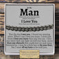 To My Man "I Love You" Classic Cuban Bracelet - Love You This Much