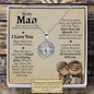 To My Man "I Love You" Compass Necklace - Love You This Much