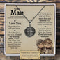 To My Man "I Love You" Compass Necklace - Love You This Much