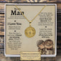 To My Man "I Love You" Compass Necklace - Love You This Much
