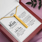 To My Man (I met You) Coordinates Vertical Stick Necklace - Love You This Much