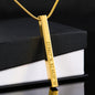 To My Man (I met You) Coordinates Vertical Stick Necklace - Love You This Much