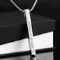 To My Man (I met You) Coordinates Vertical Stick Necklace - Love You This Much