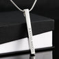 To My Man (I Met You) Roman Numeral Stick Necklace - Love You This Much