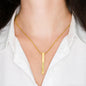 To My Man (I Met You) Roman Numeral Stick Necklace - Love You This Much