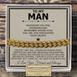 To My Man "Your Crown" Classic Cuban Bracelet - Love You This Much