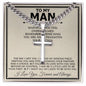 To My Man "Your Crown" Cross Cuban Necklace - Love You This Much