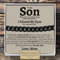 To My Son (Love Mom) Classic Cuban Bracelet - Love You This Much