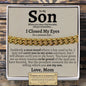 To My Son (Love Mom) Classic Cuban Bracelet - Love You This Much