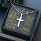 To My Soulmate Normal Cross Necklace - Love You This Much