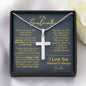 To My Soulmate Normal Cross Necklace - Love You This Much