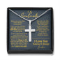 To My Soulmate Normal Cross Necklace - Love You This Much