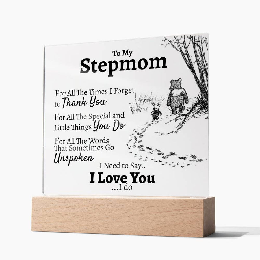 To My Stepmom "For All The..." Square Acrylic - Love You This Much