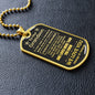 To Our Grandson Dog Tag Necklace - Love You This Much