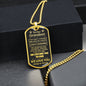 To Our Grandson Dog Tag Necklace - Love You This Much